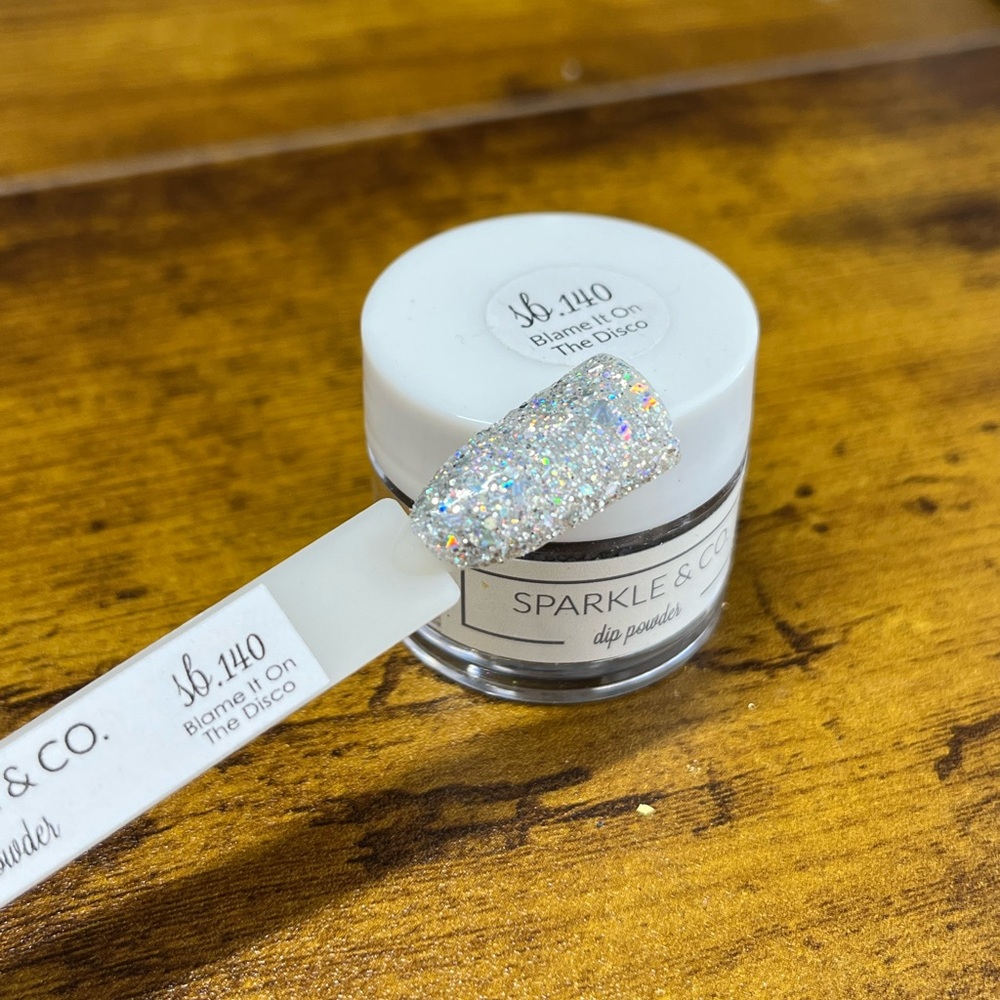 Sparkle & Co. Silver Glitter Dip Powder